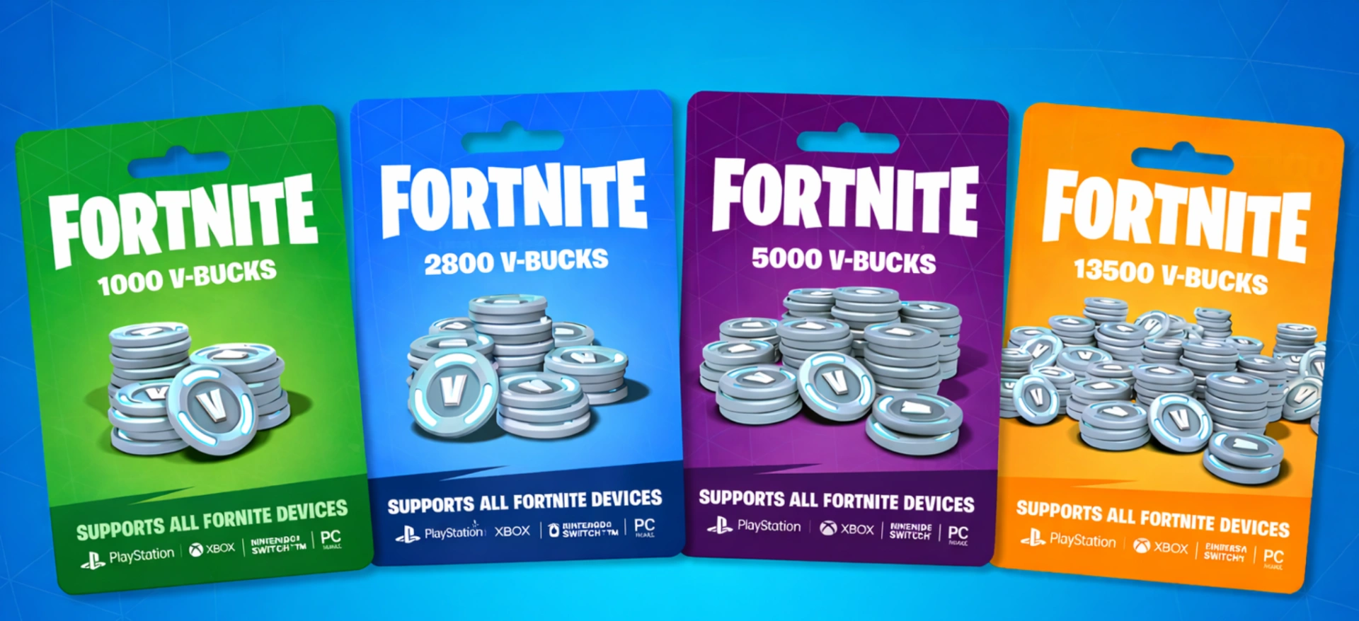Gift cards V-Bucks Fortnite